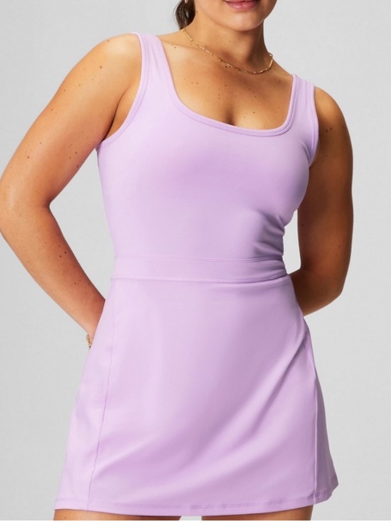 Fabletics Pants - Fabletics Lavender Scoop Neck Jumpsuit Romper